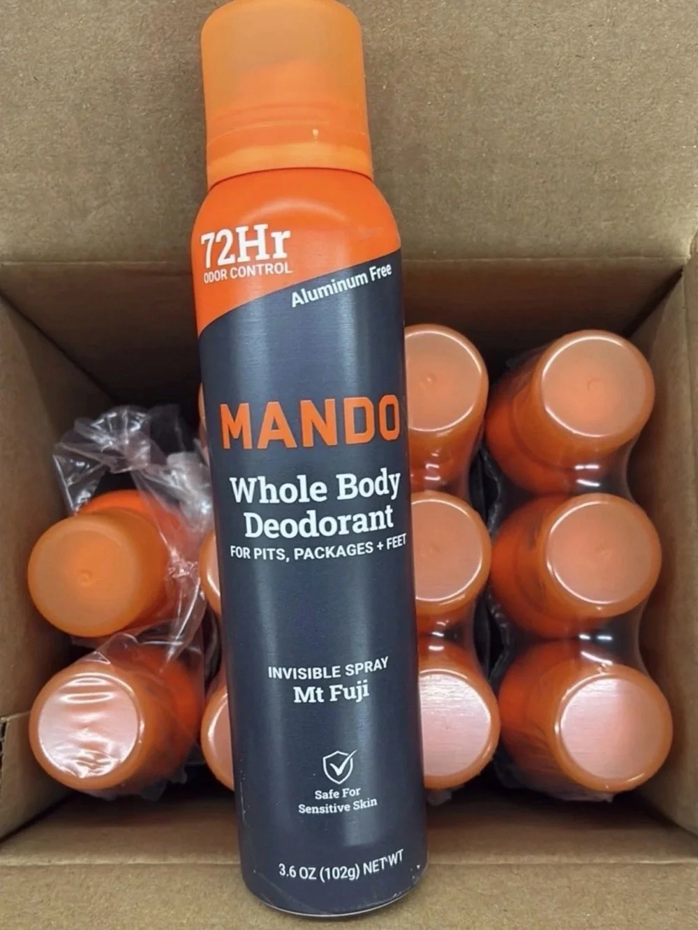Mando Whole Body Deodorant Spray 3 Pack of Mt Fuji